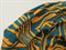 Штапель притн, "Зебра", цв. петроль+оранжевый - фото 25997