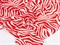 Штапель принт, "Зебра", цв. красный+белый - фото 26081