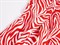 Штапель принт, "Зебра", цв. красный+белый - фото 26082