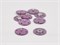 Кнопка пришивная, декоративная, металл, цв. фиолетовый, 20мм 10014014
