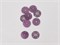 Кнопка пришивная, декоративная, металл, цв. фиолетовый, 20мм 10014014